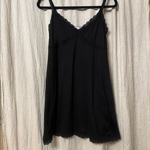 Black Lace Trim Rose & Vine Whimsigoth Dress